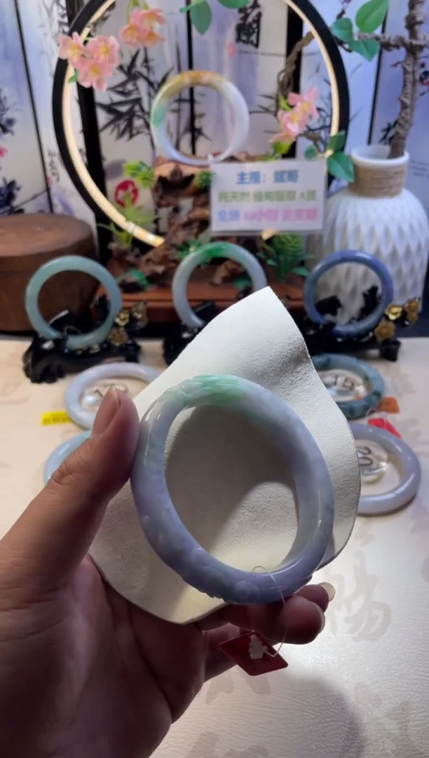 未镶嵌手镯翡翠正圈62