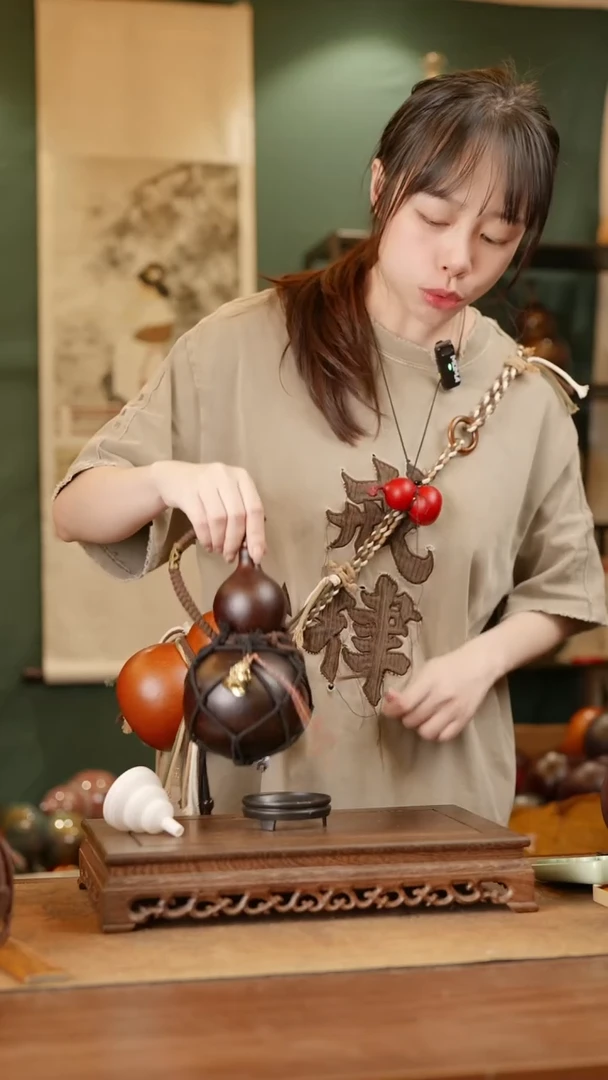 286号精品天然大漆酒葫芦一物一拍~