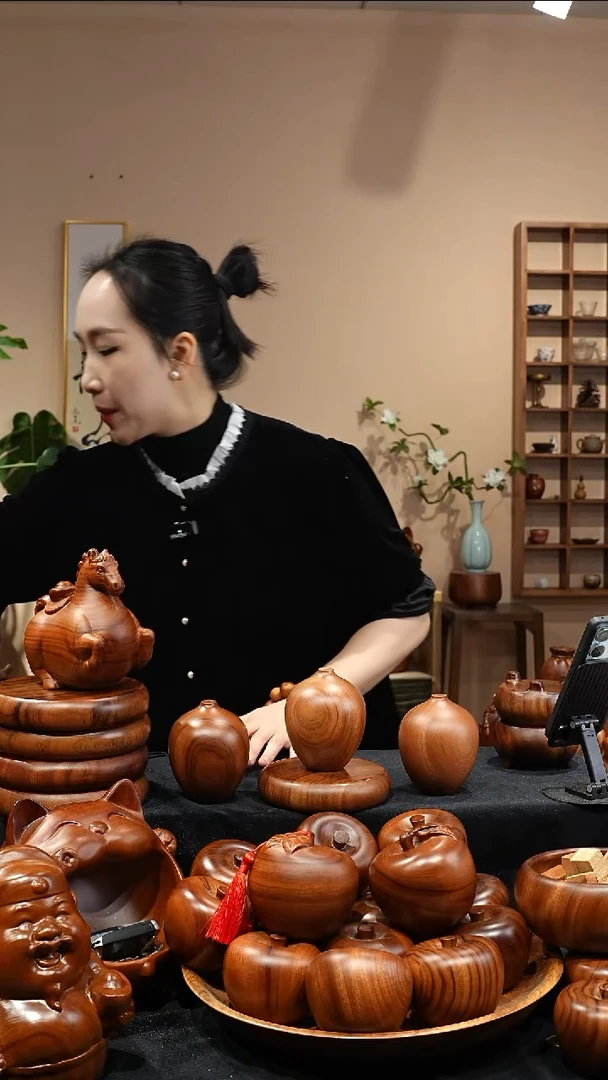 木质MB058-1平安扣壶承底座（微瑕）