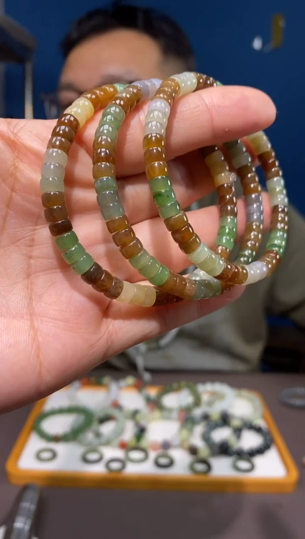手链未镶嵌和田玉颜色多样性发货拍一发一