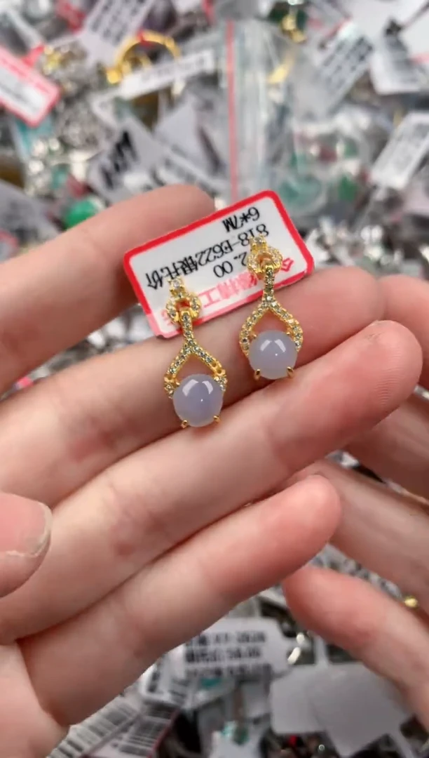 银S925镶嵌戒指翡翠4444----7