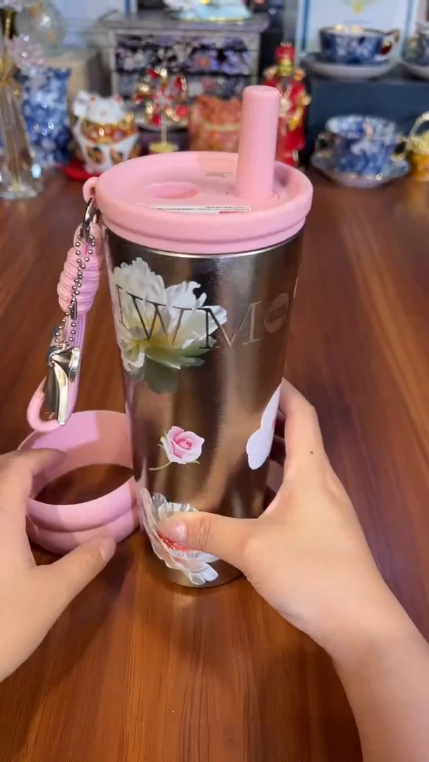 196威众蝶恋花冰霸杯（750ml粉色）