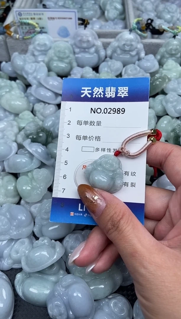 颈饰未镶嵌翡翠纯天然A货翡翠2989