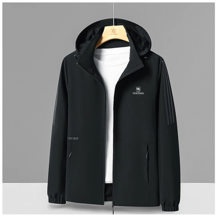 VANCAMEL/西域骆驼308【品牌春秋】男女透气连帽风衣户外运动夹克
