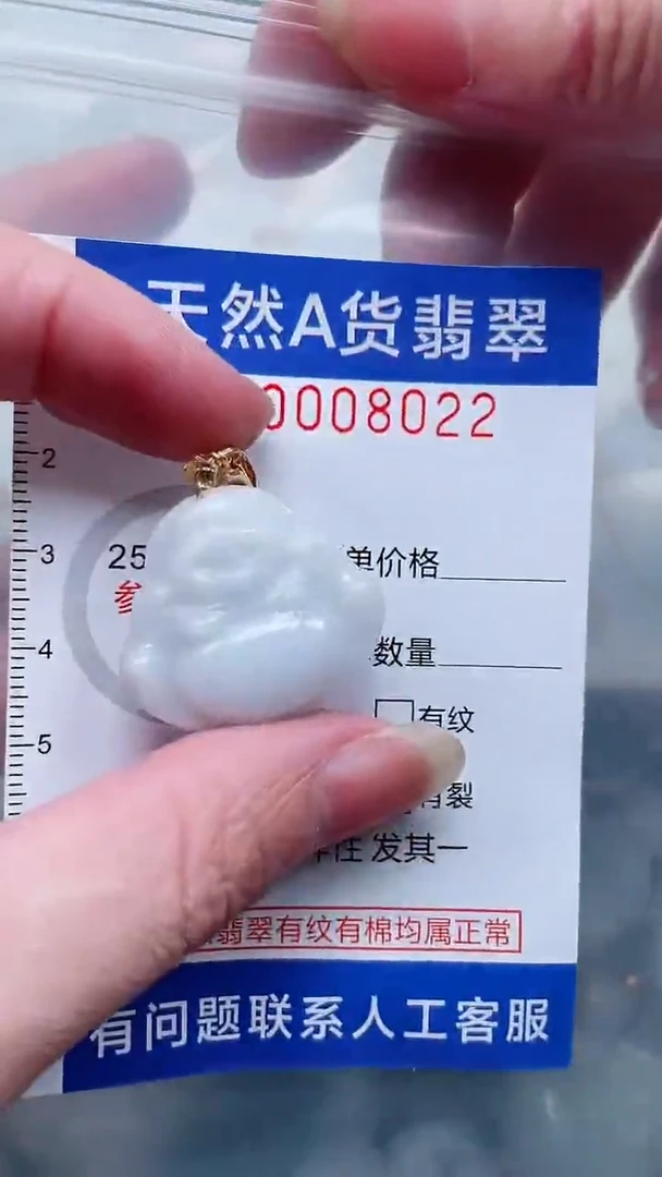 翡翠未镶嵌吊坠(不含链)1