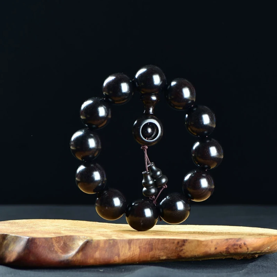 手链 黑檀时来运转手串