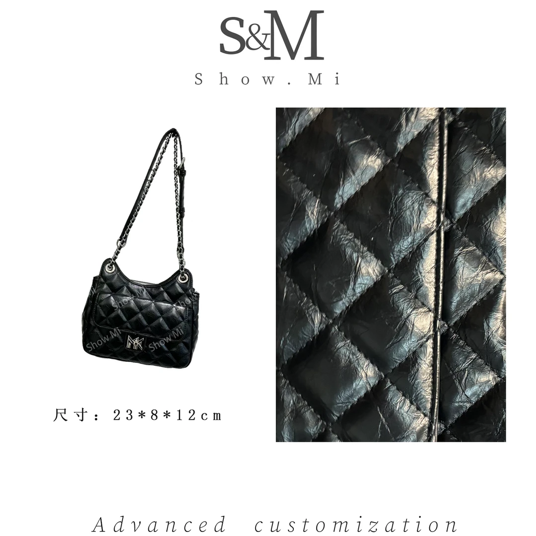 【Show Mi】FES-5155-黑色-轻奢小众时尚百搭女士包sm