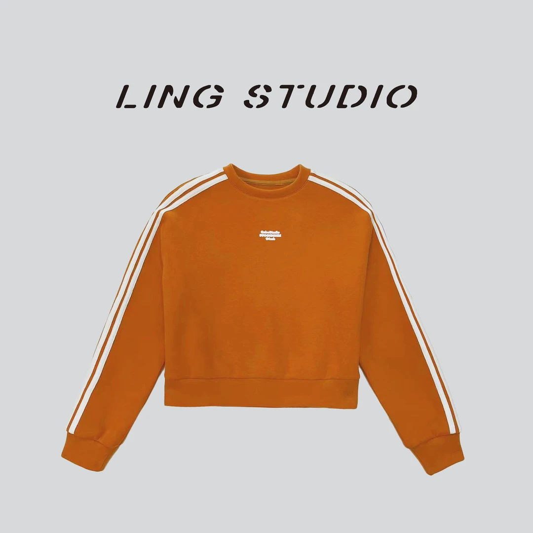 LING/STUDIO『假日光年​』德绒冬季百搭减龄休闲套头卫衣5112940