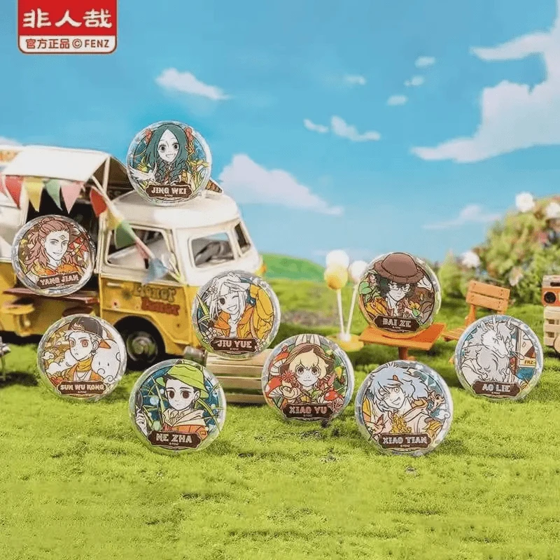 非人哉《野营系列》马口铁徽章 官谷吧唧