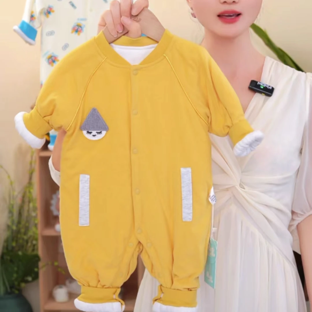 （贰）贝适婴幼儿80g薄棉连体早春外出服薄款外出居家服