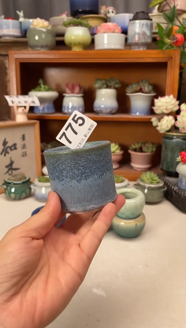 瓷片775知木小芳花盆