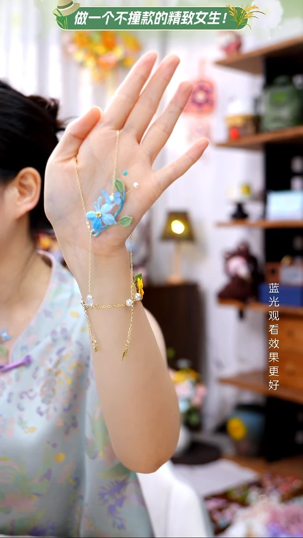 织绣【微钩项链】纯手工非遗钩织