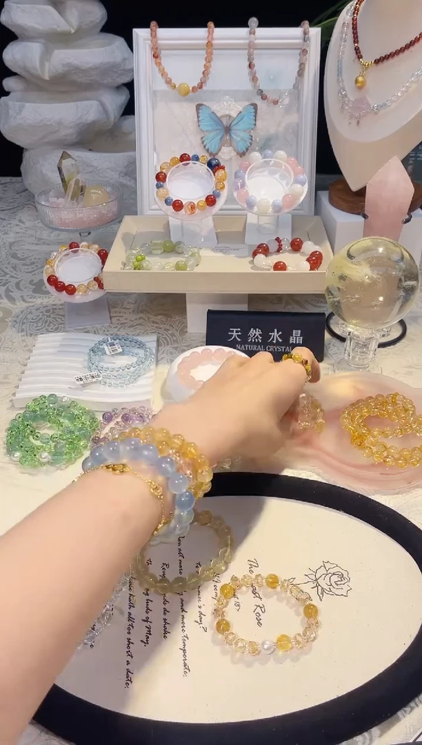 未镶嵌手串水晶柒*贰金霸戒指