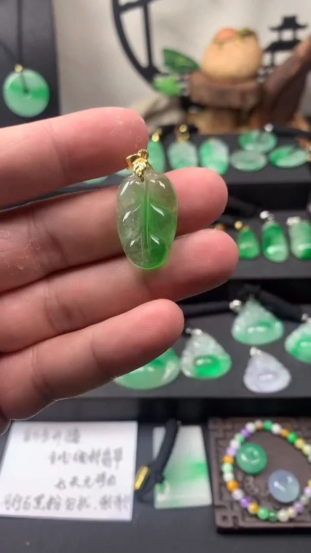 颈饰未镶嵌翡翠所见即所得，一图一物