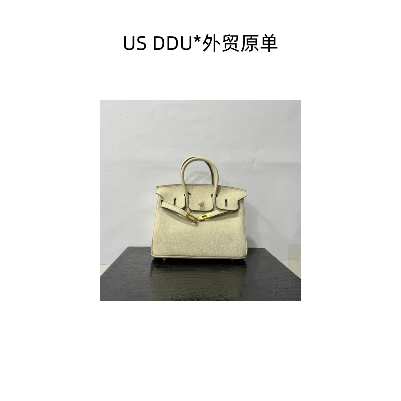 A260 奶昔白金扣铂金25内缝togo牛皮手提包 25铂金togo/M040
