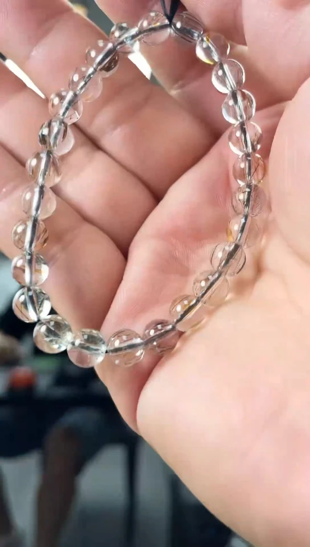 水晶手链未镶嵌黑金超七手链90