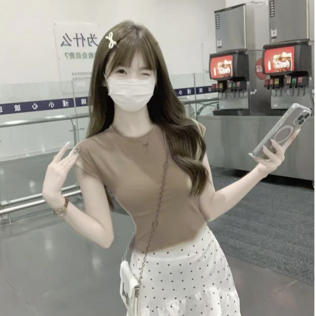 8483-小可（咸菜绿）清凉小飞半袖T