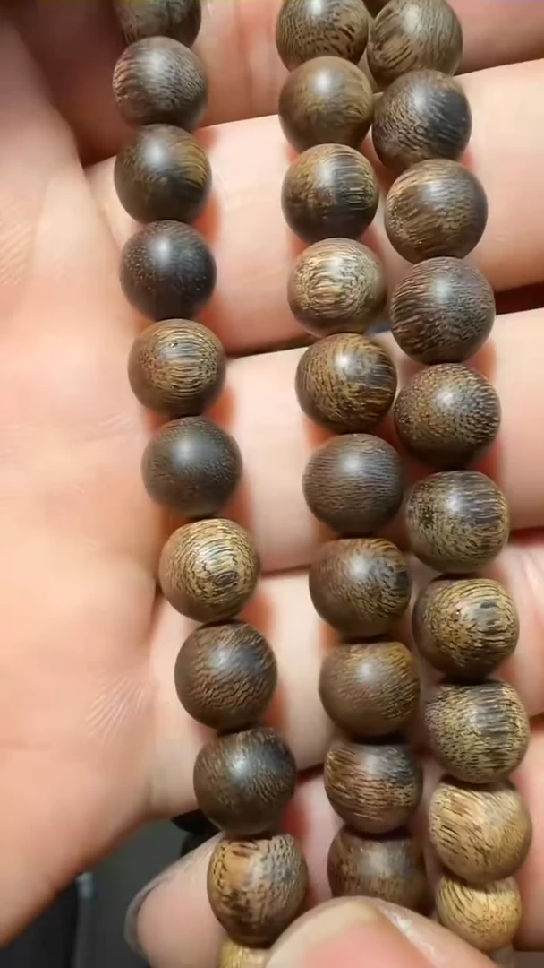 手串沉香53号沉水尖峰岭38g0.8多样性发一