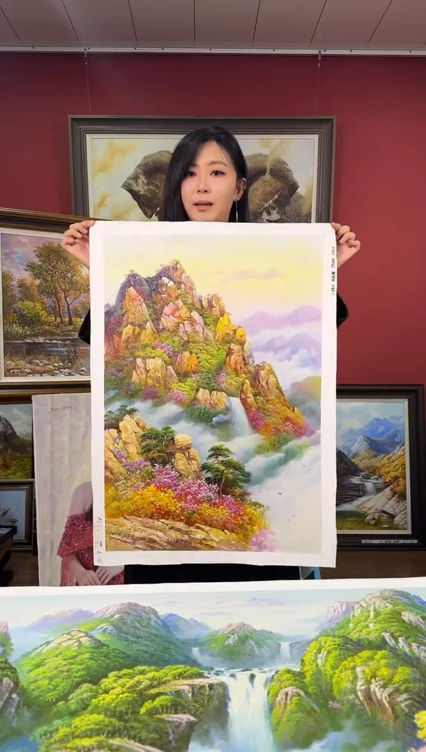 油画【152号】约50*70cm丨朝鲜原创纯手绘孤品油画丨顺丰包邮