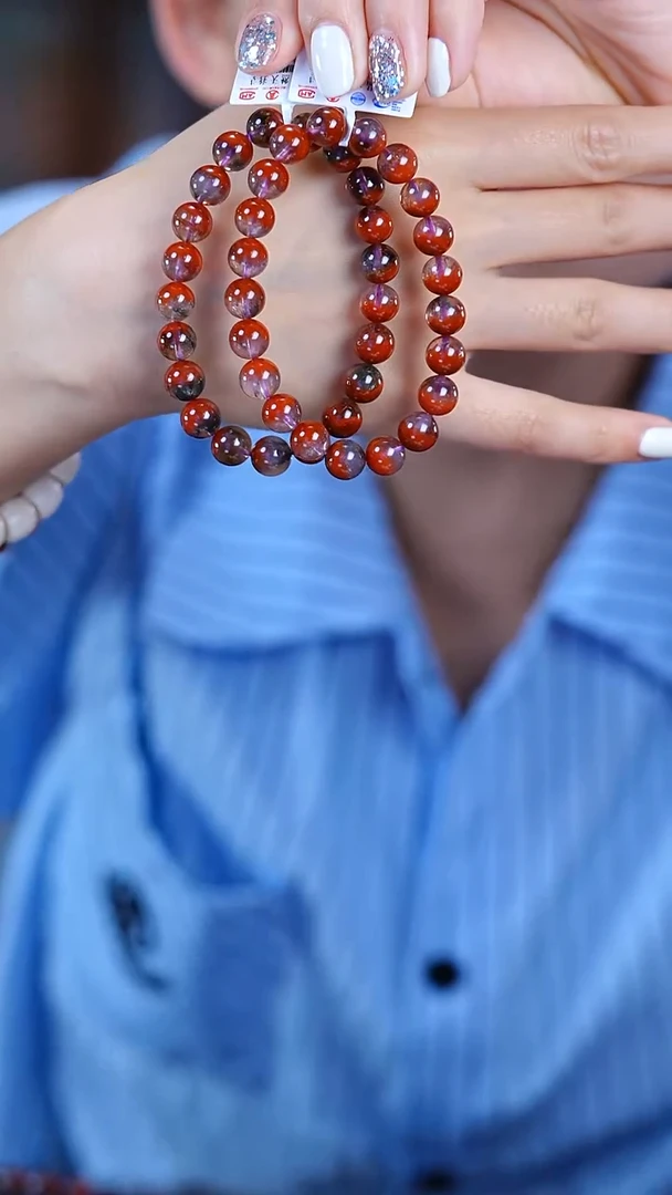 极光荆棘玫瑰聚宝盆单圈8mm未镶嵌水晶（多样性发其一）