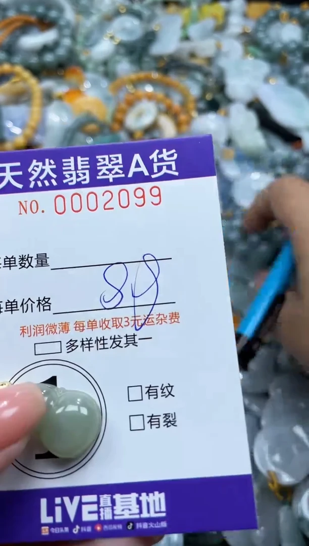 翡翠未镶嵌颈饰02099