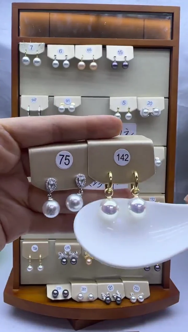 未镶嵌耳饰淡水珍珠75+142