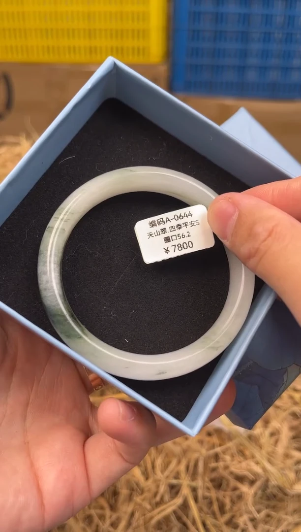 未镶嵌手镯石英质玉编码A0644