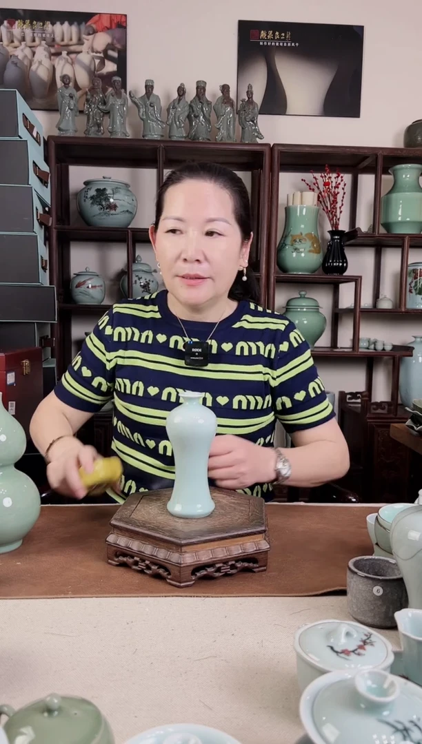 纯手工 粉青 小美人醉
