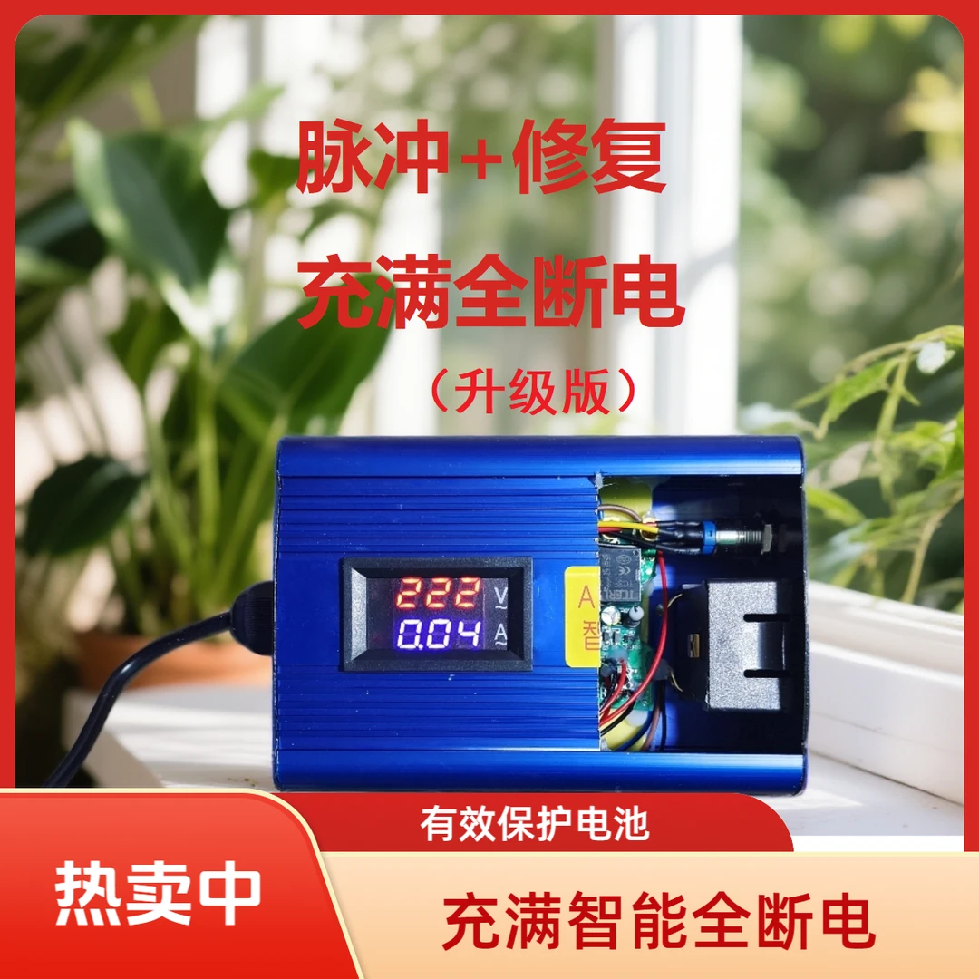升级版脉冲激活充满智能全断电的电动车保护器有效延长电池寿命