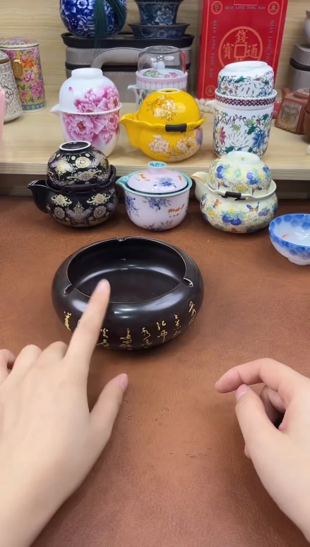 陶陶瓷茶具摆件旅行套组