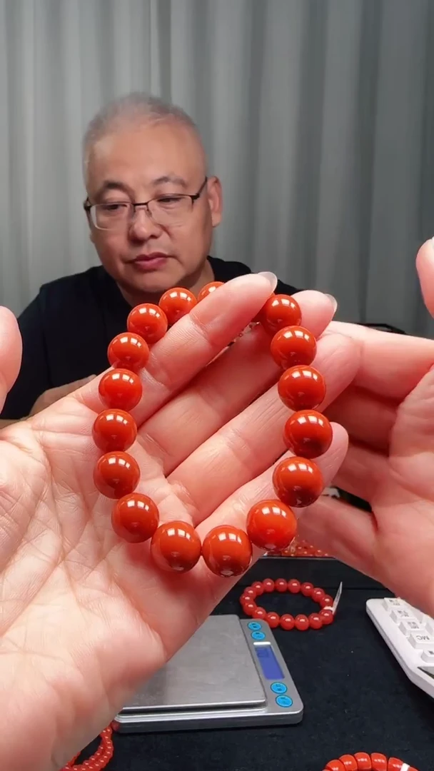 未镶嵌多样性发一件南红玛瑙【云端】12mm保山圆珠单圈