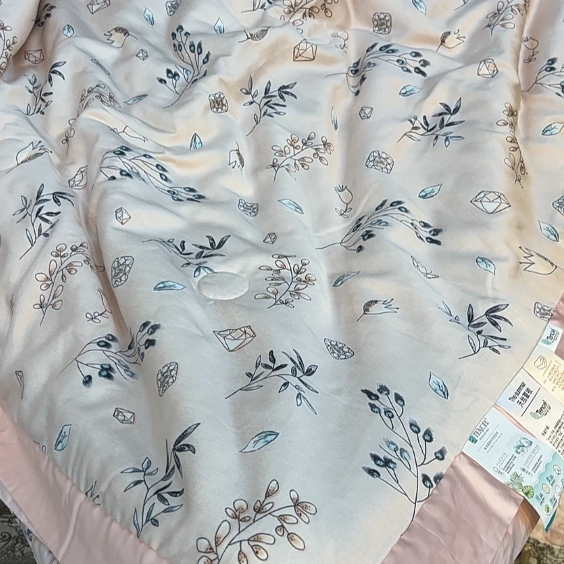 【晴美】兰精天丝印花款单夏被-初夏粉