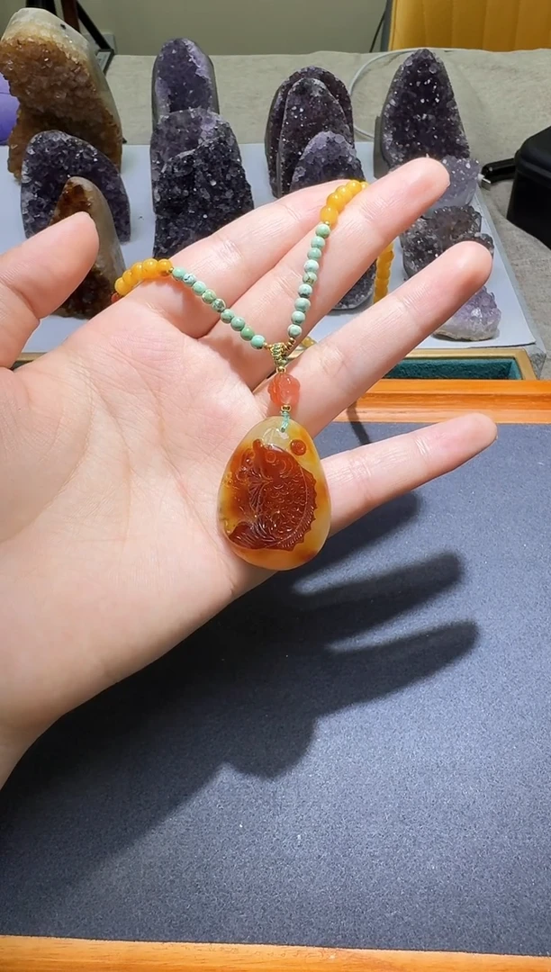 蜜蜡颈饰未镶嵌多样性发一072