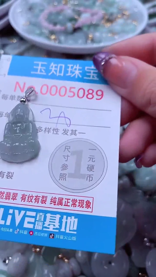 翡翠未镶嵌吊坠(不含链)5089