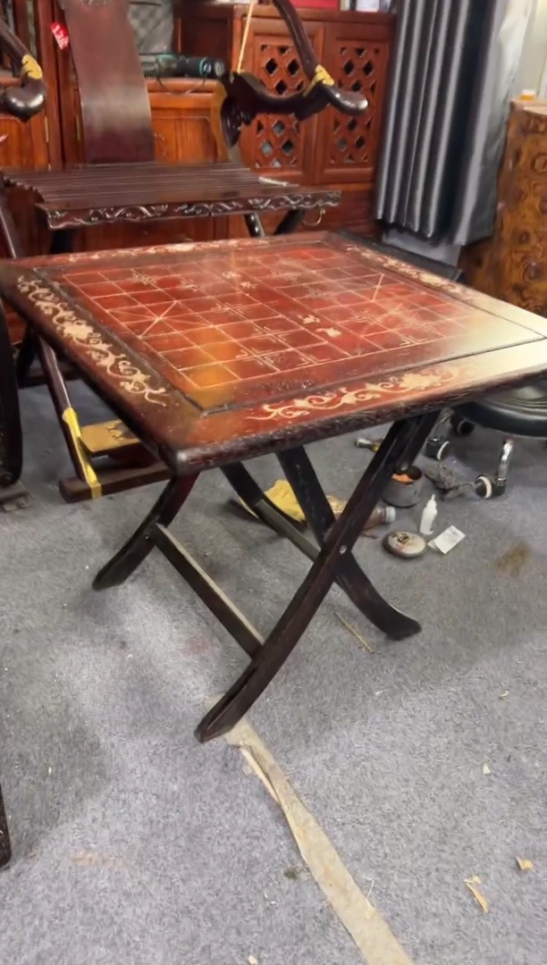 木紫檀折叠象棋桌小桌子