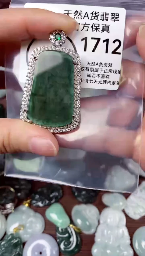 【闪购商品】翡翠颈饰未镶嵌天然A货翡翠1712