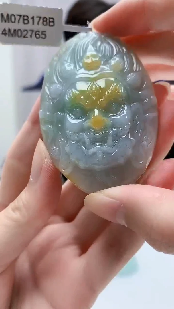 定制翡翠未镶嵌4688zm-毛货挂件34