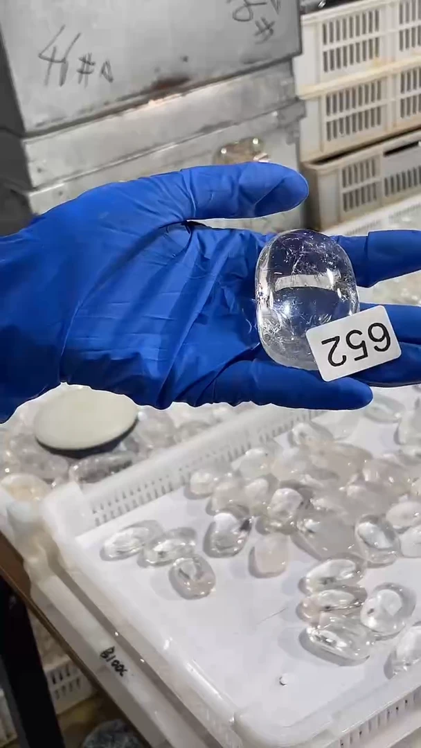 未镶嵌珠宝半成品水晶白阿塞充电宝-652
