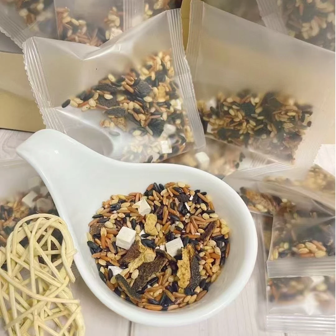 陈皮三色炒米茶