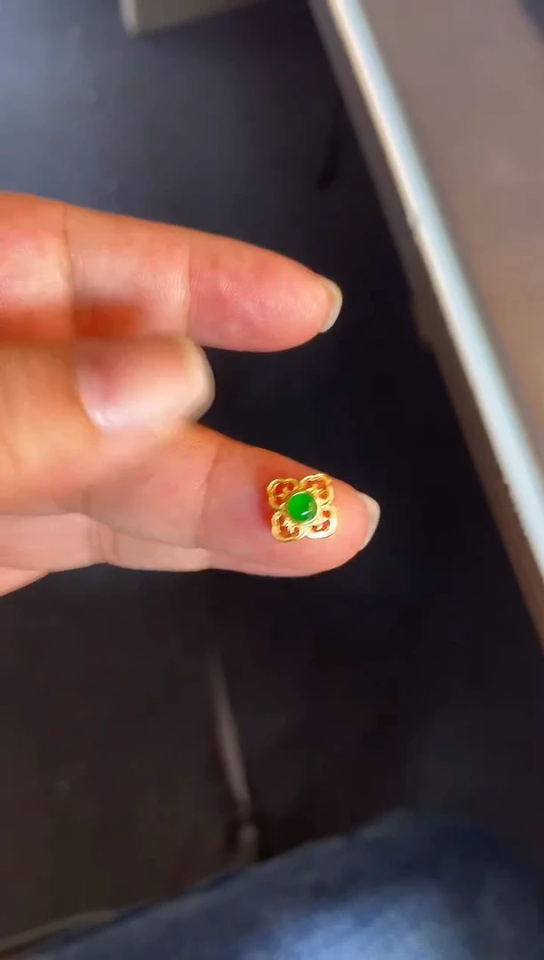 吊坠(不含链)银S925镶嵌翡翠1