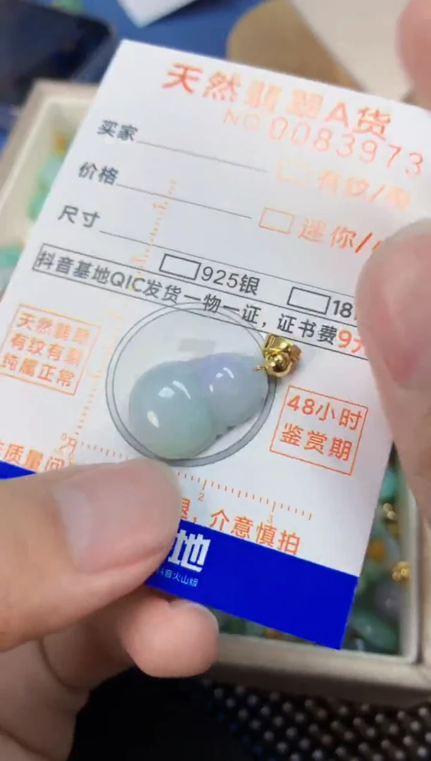 翡翠未镶嵌吊坠(不含链)1