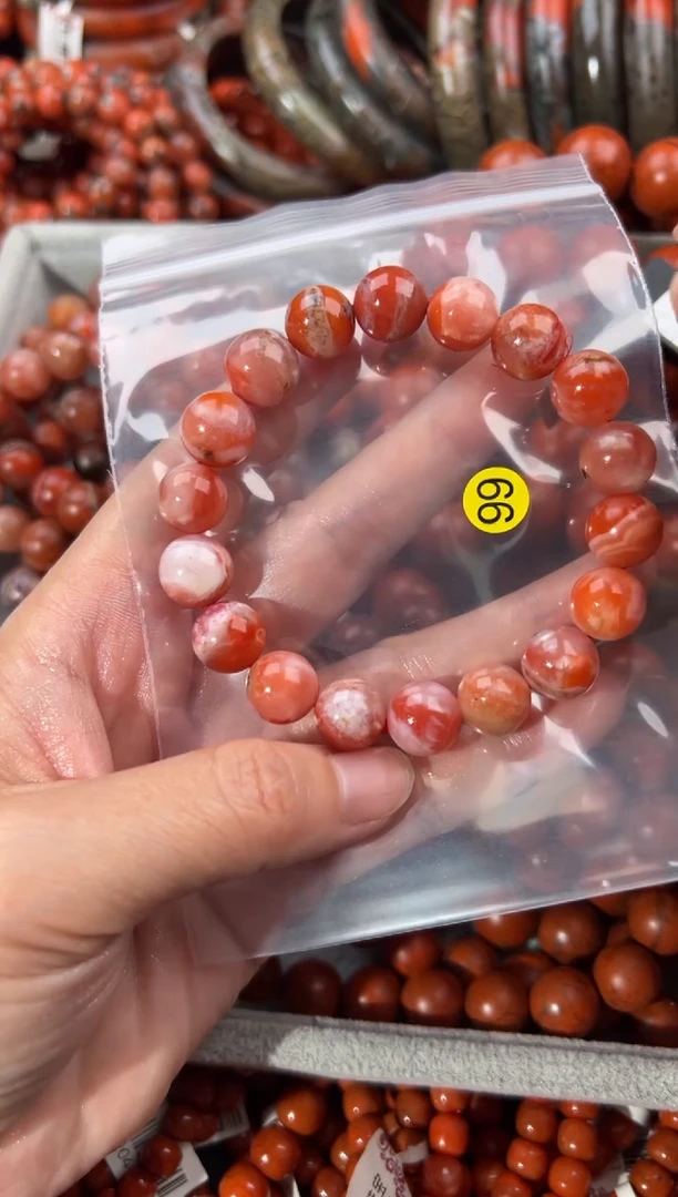 南红玛瑙手串未镶嵌11+