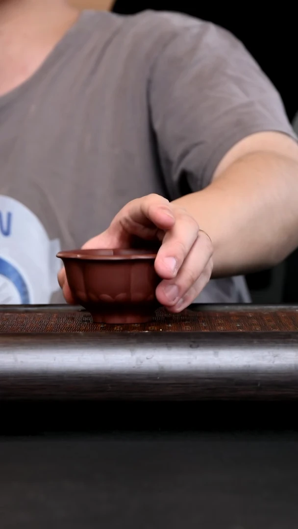 茶杯紫砂YZGT15787 静梅杯 紫泥