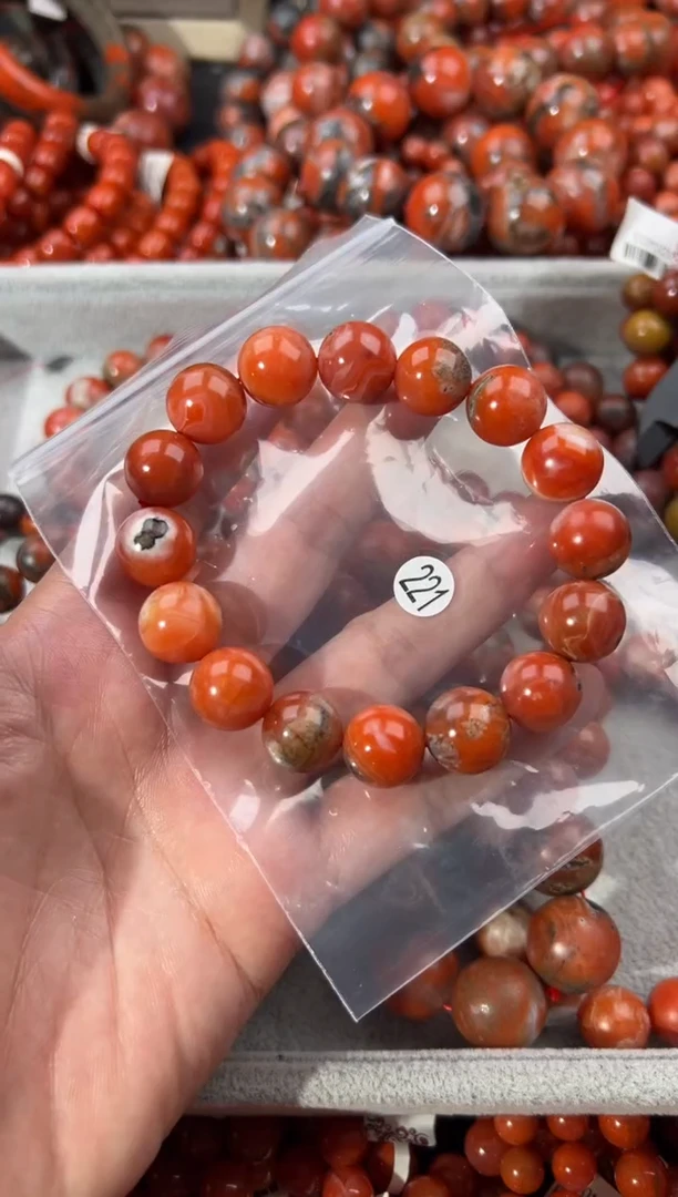 未镶嵌手串南红玛瑙13+