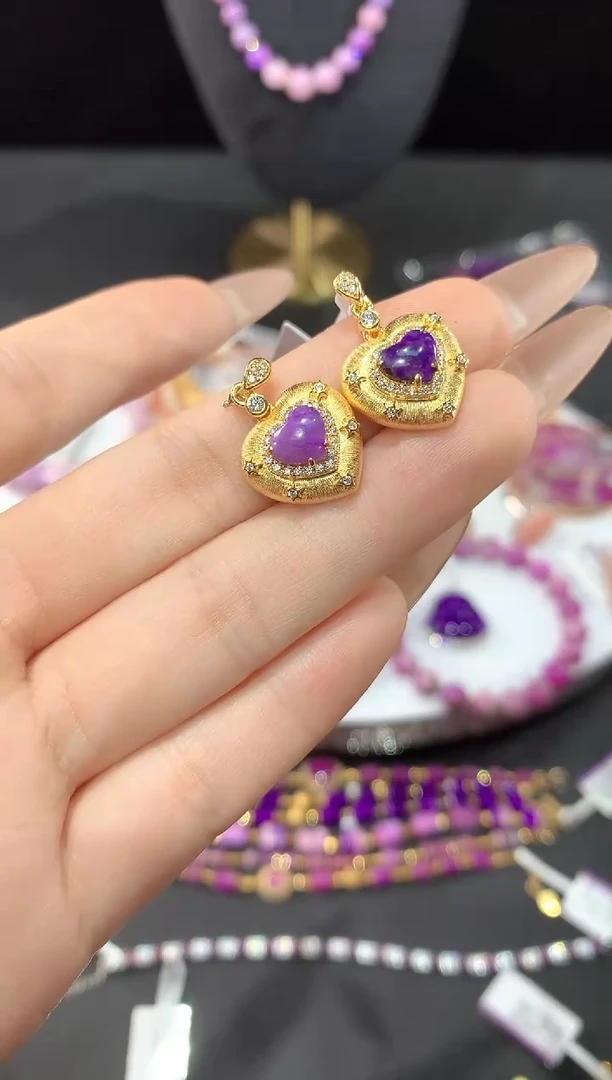 银S925镶嵌苏纪石（舒俱来）.吊坠多样性发一