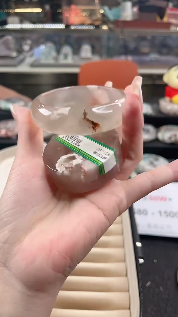 未镶嵌手镯石英质玉57圈口 （赠品镯心）365593