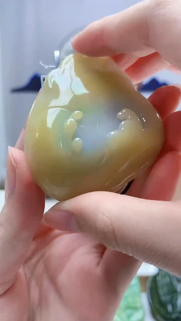 未镶嵌定制翡翠4688zm-毛货挂件悟道10