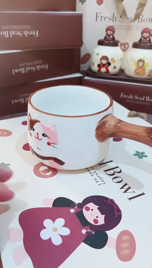 【闪购商品】瓷片精致生活需要的 手柄碗