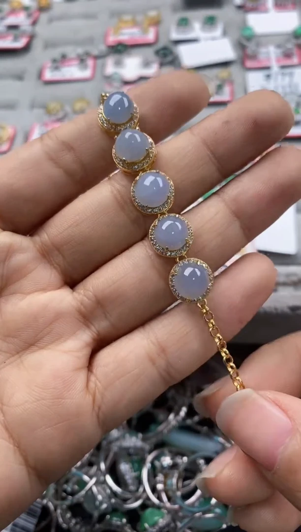 银S925镶嵌戒指翡翠1010---5