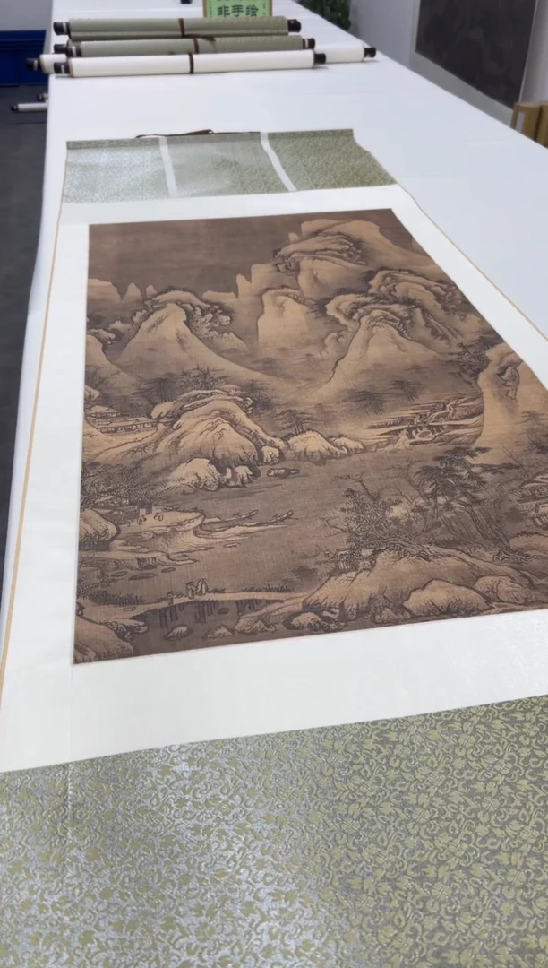 【复刻品】宋佚名  冬雪访友